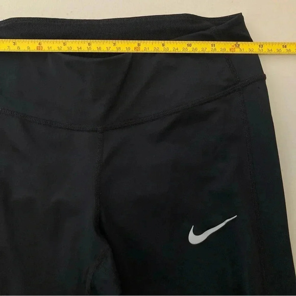 Nike Racer Tight Leggings Women's XS Black Drawstring Running 890371-010‎ Active - Picture 8 of 9